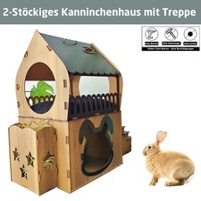 Tierhaus XL Kaninchenhaus Hasenhaus Nagerhaus Kaninchenhütte Hasenhütte NEU