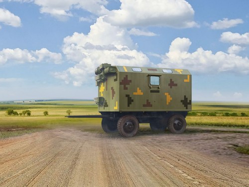 Icm military trailer of - icm, 1:72