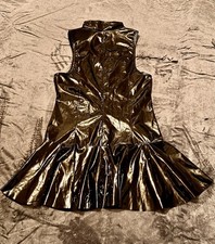 Lack latex kleid - lack,
