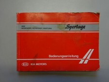 Bedienungsanleitung / Betriebsanleitung KIA SPORTAGE (K00) 2.0I 4WD