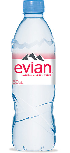 Evian stilles mineralwasser - -,