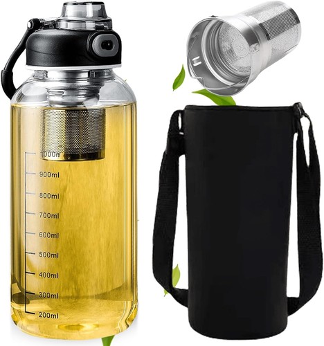 Wasserflasche glas mit - 1.5l,