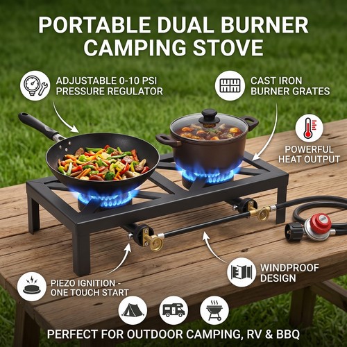 Portable camping gas stove - gas,