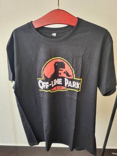 Shirt schwarz motiv off line - motiv, off-line