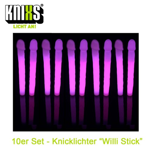 10er set knicklicht - knicklicht, "willi