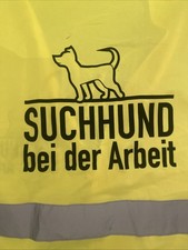 Warnweste Suchhund Mantrailing Weste Sicherheitsweste Gelb