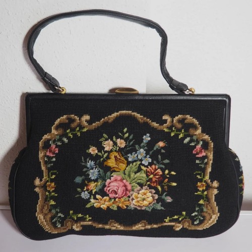Vintage gobelin handtasche - vintage,