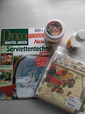 Servietten Technik Paket (Kleber, Servietten, Zeitschrift)