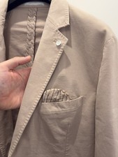 Anzugjacke Sakko Braun Beige Gr. 52 Neu