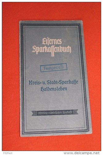 Altes sparbuch haldensleben - altes,