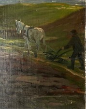 Ölbild Studie Anonym Bauer