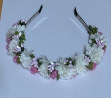 Haarkranz Blumenkranz  Haarreif Party Hochzeit Haarschmuck Kopfschmuck Kopfkranz