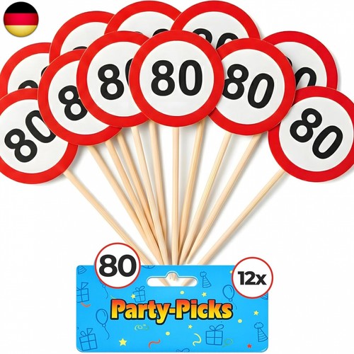 Deko zum geburtstag - 80., 12