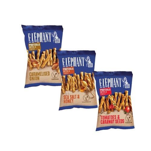 Elephant pretzels twisted mix - elephant,