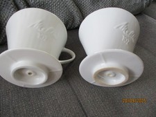 2 Stück Melitta 102  Porzelan Kaffeefilter guter zustand ohne risse u. Besch.