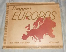 Flaggen Europas Album 6 Die Welt in Bildern, gebraucht, komplett, Sammelbilder