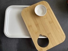 Schneidebrett Servierbrett Bambus  22x32 cm