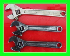 3tlg Rollgabelschlüssel Engländer DDR  Werus Smalcalda Franzose 200 250 300mm