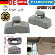 Für VW Transporter T4 T5 T5.1 T6 DEU 2x Sonnenblende Clip Haken Halterung Halter