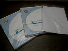 2x Vintage Damast-Bettwäsche Quelle / Punkte + 2x Kissenbezug mit Stickerei NEU