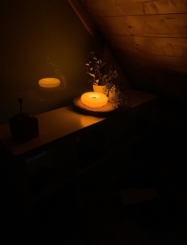 Orange donut lampe cozy - –,