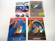 4x Prospekt Takeuchi TB025 TB035 TB045 TB45S TZ30 Raupenbagger 1990er Jahre