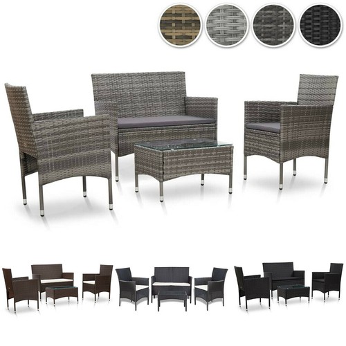 Gartenmöbel polyrattan sofa - polyrattan,