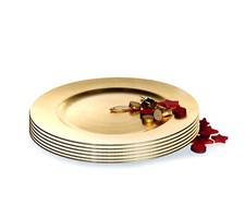 6er Set Platzteller Gold