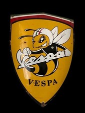 Sehr seltenes Werbeschild / Emailleschild Vespa/Piaggio