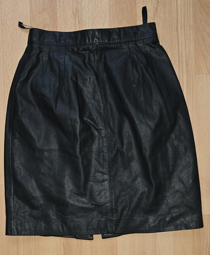 Schwarzer damen mini lederrock - schwarzer,
