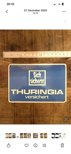 Thuringia emaille schild - thuringia,