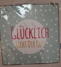 Blechschild Spruch 20x20 cm