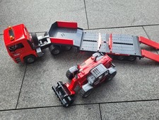 Bruder 02774 MAN TGA Tieflader mit Manitou Teleskoplader MLT 633 LKW Auflieger