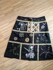 Toller bestickter Rock von Lysgaard, knielang, Gr38-40/ M, gepflegt, besonders