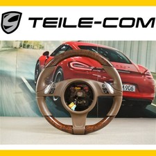 Porsche 911 991 /Boxster / Cayman 981 Lenkrad /PDK, Espresso Leder + Mahagoni Holz