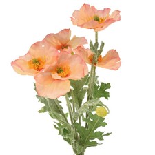 Kunstblumen mohn deko 35cm - mohn, 3er