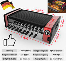 2-in-1 Elektro BBQ Kebabgrill