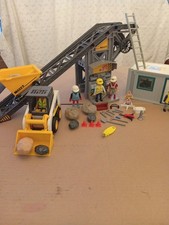 Playmobil 4041 Förderanlage mit Kompaktlader Baucontainer und Zubehör