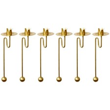 HDG Baumkerzenhalter / Balancehalter für Weihnachtsbaum (gold matt)