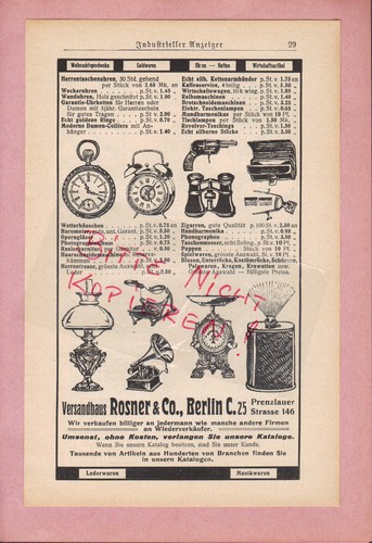 Berlin werbung 1908 - berlin,,