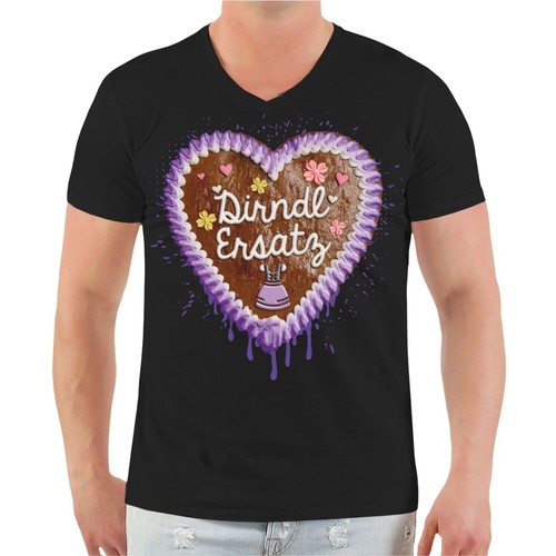 Shirt lebkuchenherz dirndl - t-shirt,