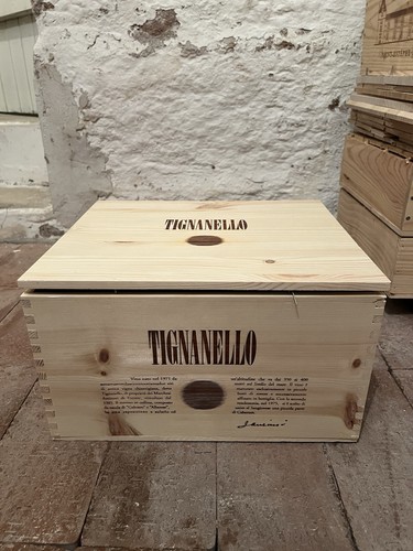 Leer tignanello holz weinkiste - leer,