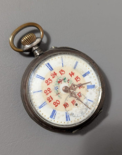 Antike taschenuhr remontoir - taschenuhr,