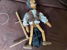 sehr große Holz Marionette ca 80cm massiv Kosake /Zigeuner ?