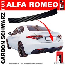 Lackschutzfolie Ladekantenschutz für Alfa Romeo Giulia 2016-2023 Carbon Schwarz