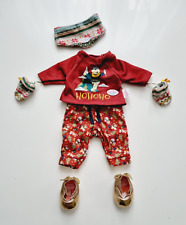 Zapf Creation Baby Born Deluxe Set Shirt Hose Schuhe Halstuch  Puppe Weihnachten
