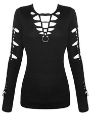 Dark In Love Twisted Damen Top