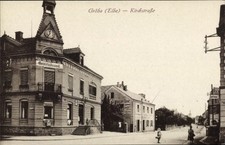 Ak Gröba Riesa an der Elbe, Kirchstraße, Gemeindeamt, Gasthaus zum... - 4535220