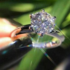 Rund diamant solitär - rund,