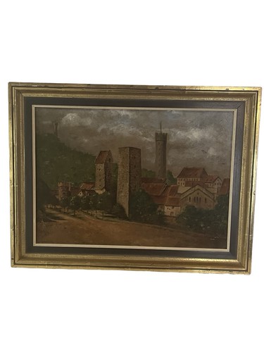 Gemälde stadtansicht - gemälde,
